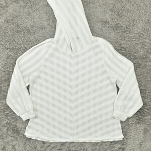 Lane Bryant Women's Size 14/16 Pullover Sweater White Long Sleeve Polyester Lace